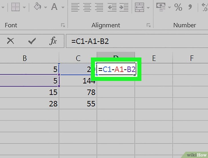 Cómo usar Excel para hacer restas simples